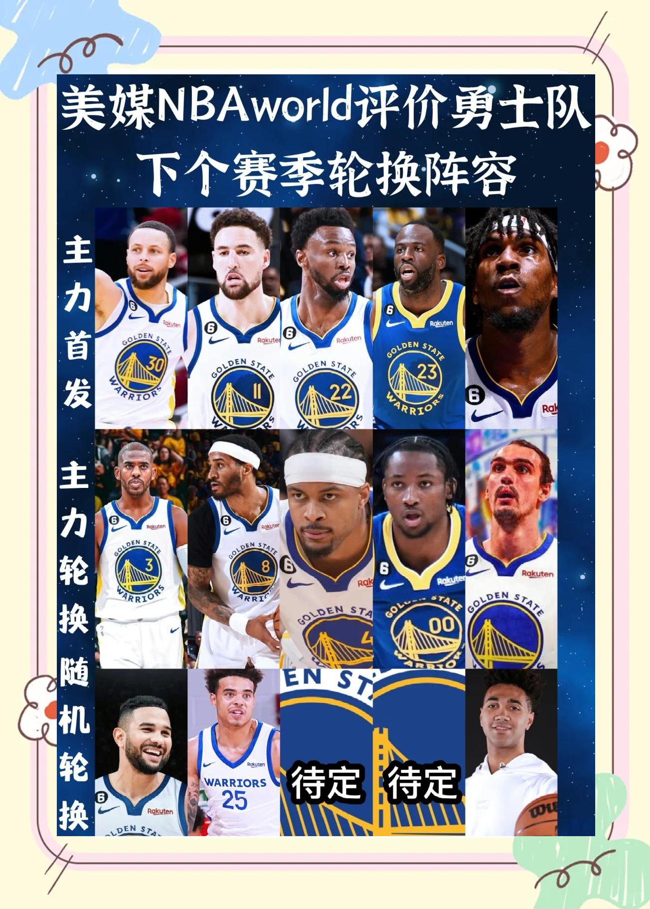 勇士队开启重建计划,将面临大换血 勇士队开启重建计划,将面临大换血